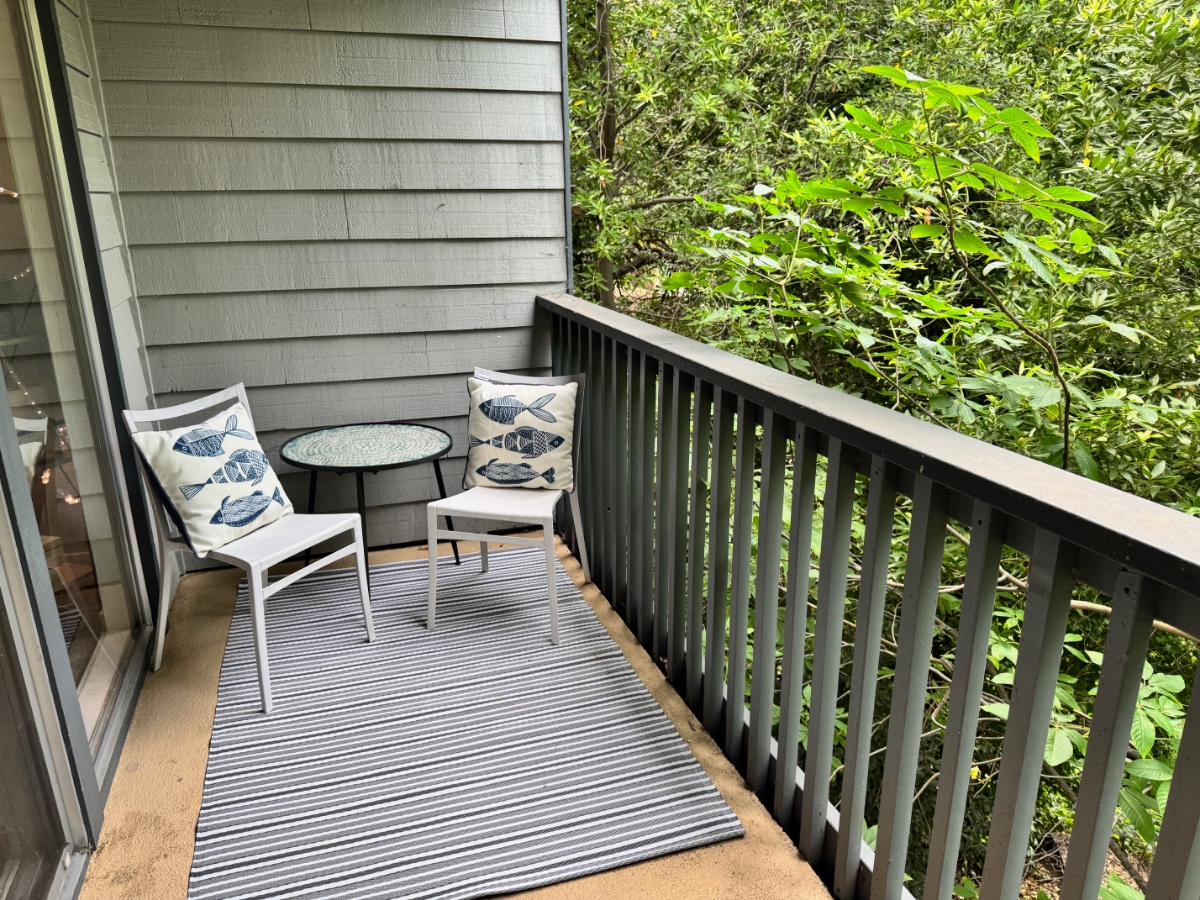 Home 1 outdoors after