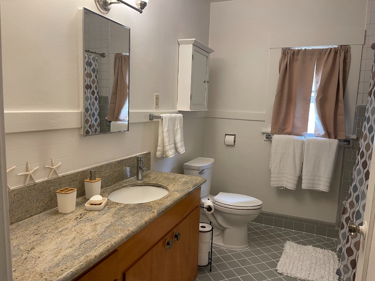 Sponsored welcoming bathroom after