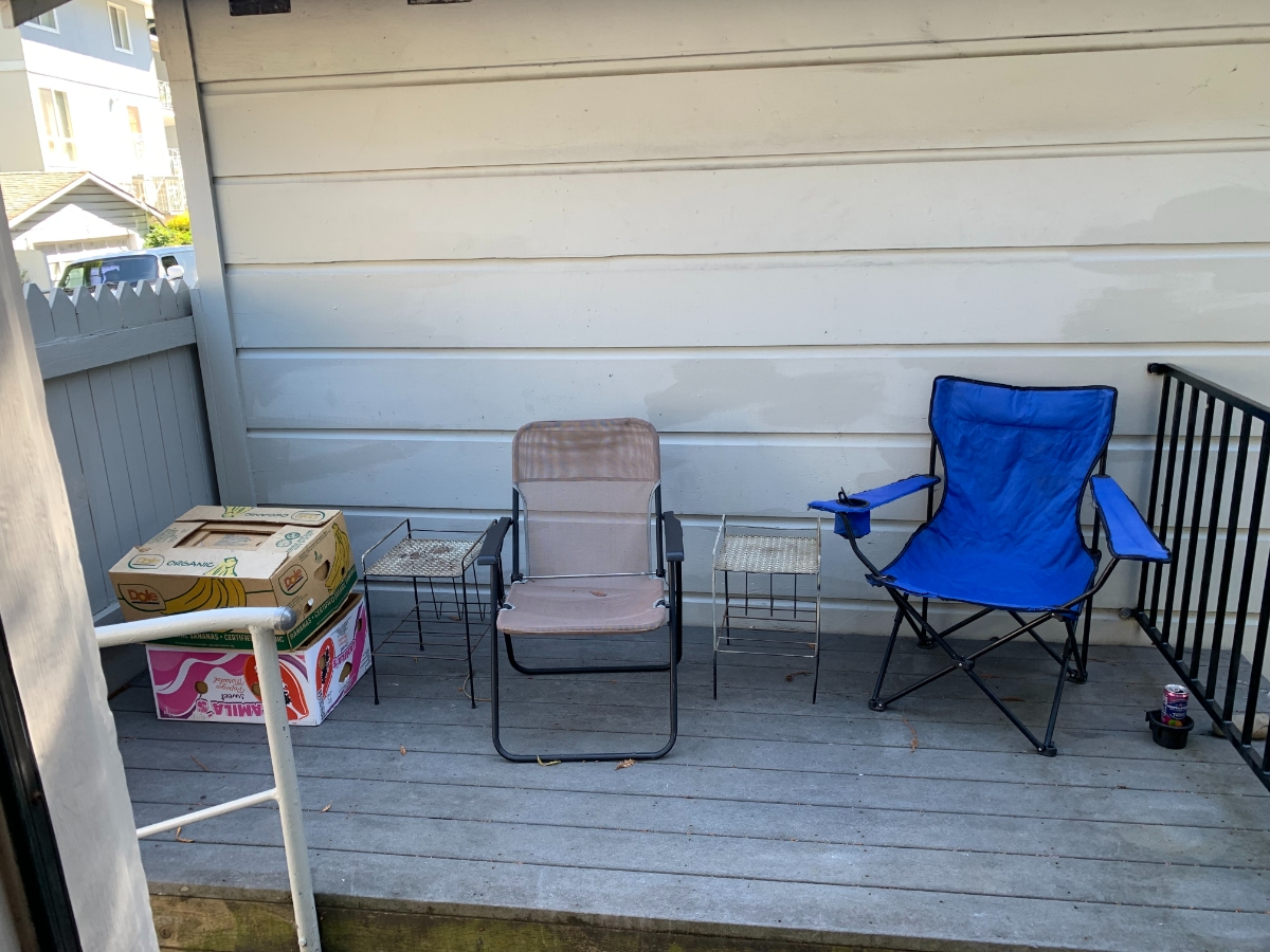 Sponsored welcoming porch before